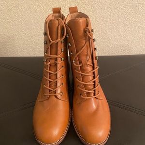 Madewell Patti Lace-Up Leather Boot 7.5